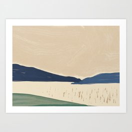Japanese style large landscape  Art Print