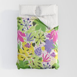 Flora Alegra is a lovely abstract flowers-and-leaves pattern. Comforter