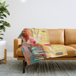 Roseate Spoonbill in the Sunset Throw Blanket
