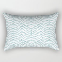 Turquoise zebra pattern "Sebrina" Rectangular Pillow