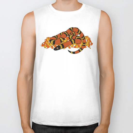 Mexican Candy Corn Snake Biker Tank