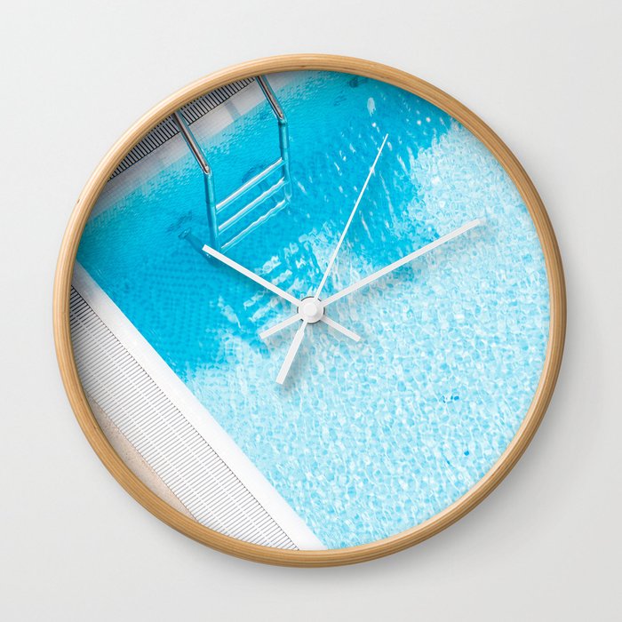Swimming Pool Wall Clock By Ofmonsters Society6