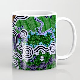 Authentic Aboriginal Art - Heading North Coffee Mug