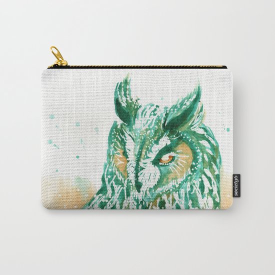 green owl Carry-All Pouch