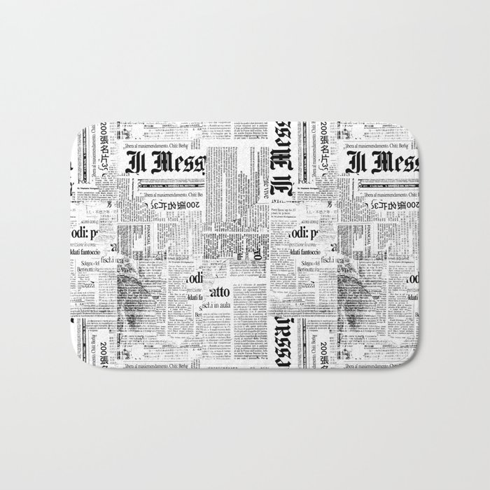 Black And White Collage Of Grunge Newspaper Fragments