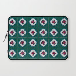 Peranakan Tiles (Textured Rose Green) Laptop Sleeve