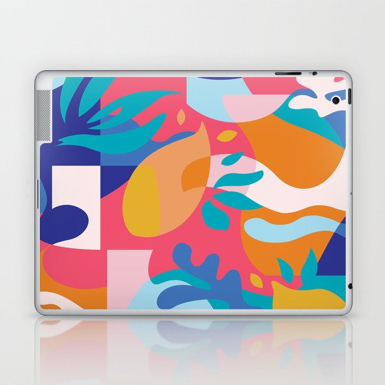 Amalfi Abstraction / Colorful Modern Shapes Laptop & iPad Skin