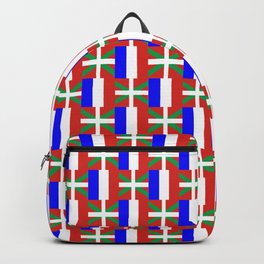 mix of flag: France and euskal herria Backpack