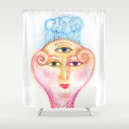 daemon of complicated times Shower Curtain