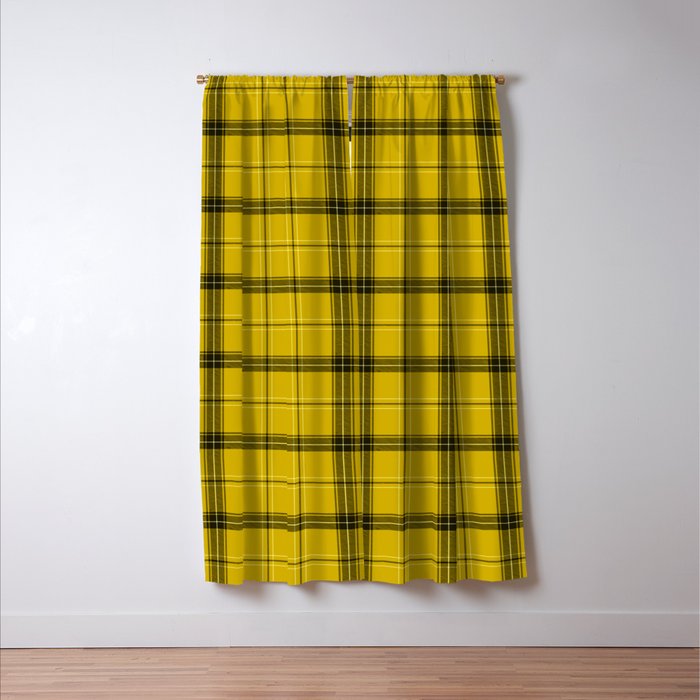 Yellow Buffalo Plaid Blackout Curtain By Mydream Society6