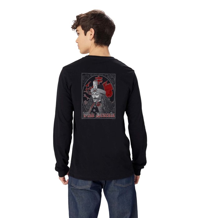 Vlad Dracula Gothic Long Sleeve T Shirt by THE MONSTER STORE