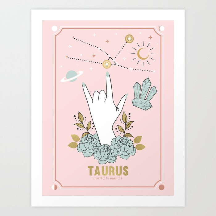 Taurus Zodiac Series Art Print