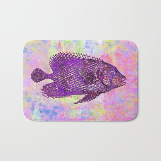 Fish W Bath Mat