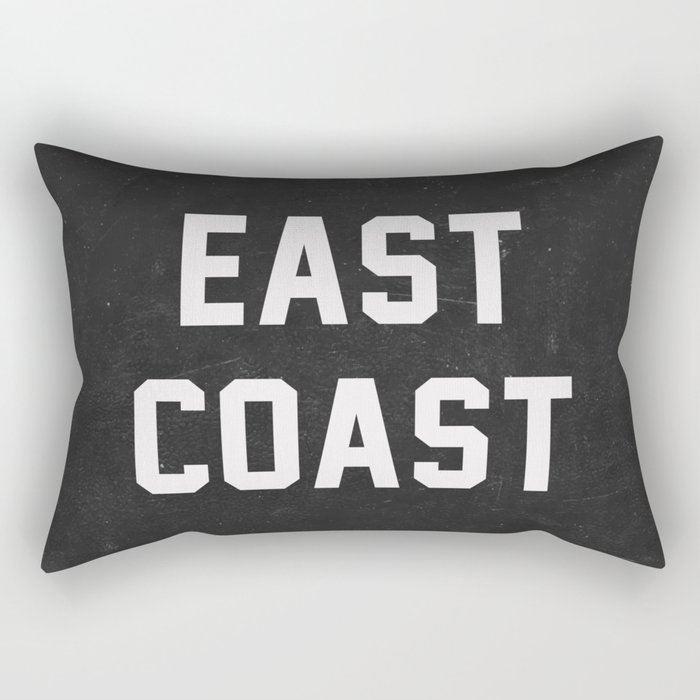 East Coast - black Rectangular Pillow