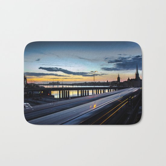 Stockholm Night - Slussen Bath Mat