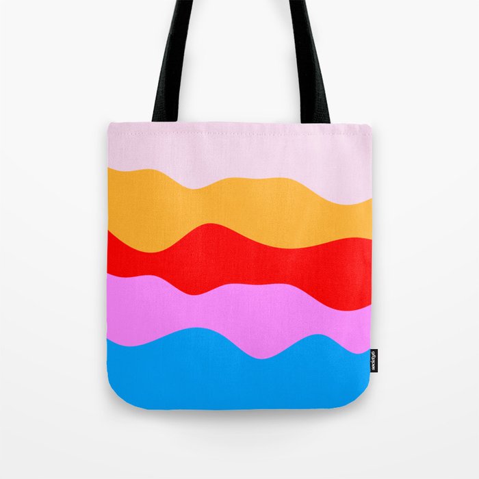 singular wave art_neon soda Tote Bag