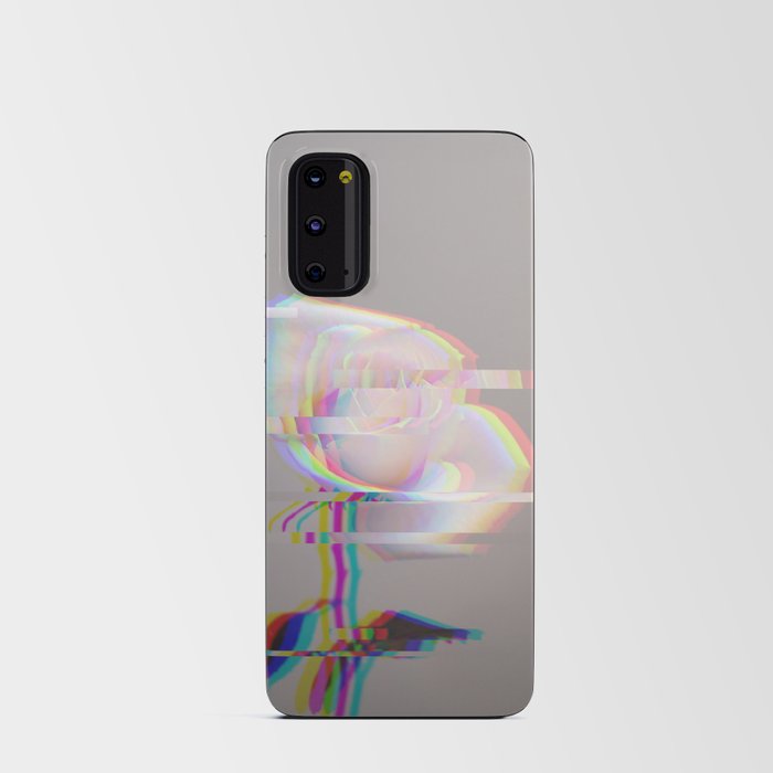 Glitched Rose Android Card Case