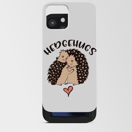 Hedgehugs Cute Hedgehog Hugs iPhone Card Case