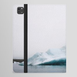 Minimalist moody Iceberg in Iceland's Glacier Lagoon – Landscape Photography iPad Folio Case