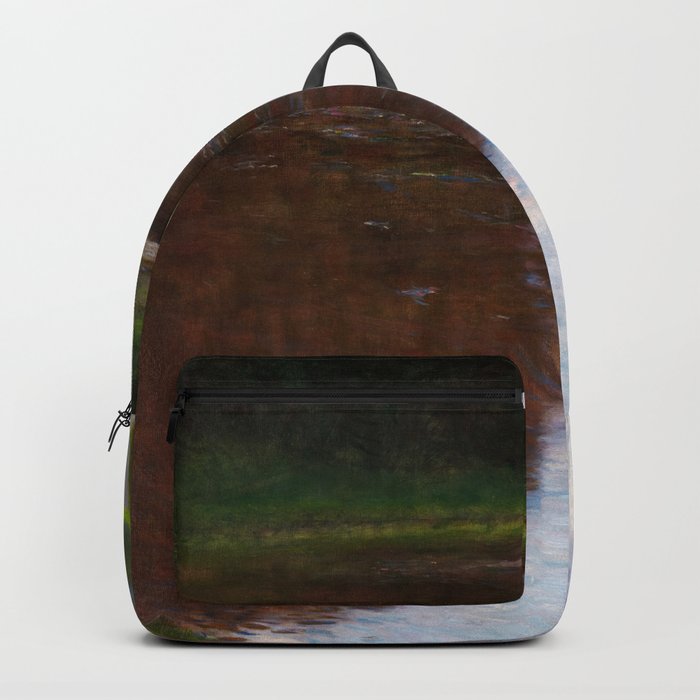 A Morning by the Pond by Gustav Klimt Backpack