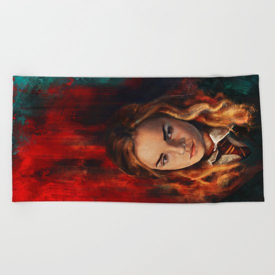 The brightest witch of her age Beach Towel