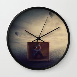 think outside the box Wall Clock