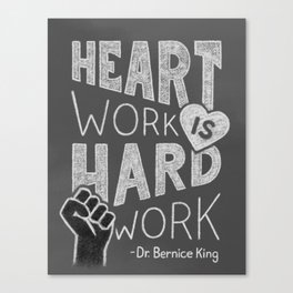 Heart Work Canvas Print