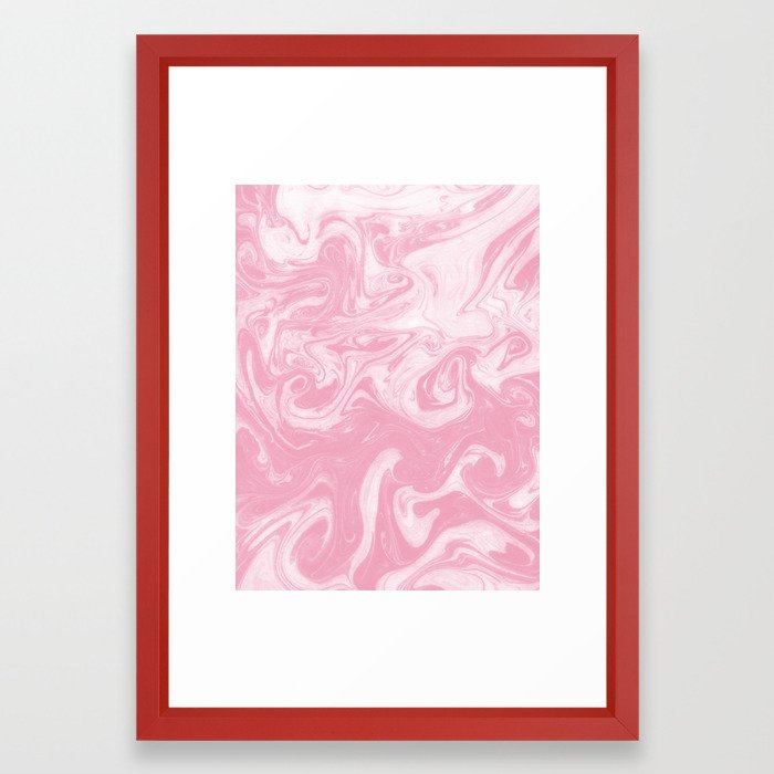 Chou Rose Quartz Marbled Paper Japanese Paper Marbling Art Print