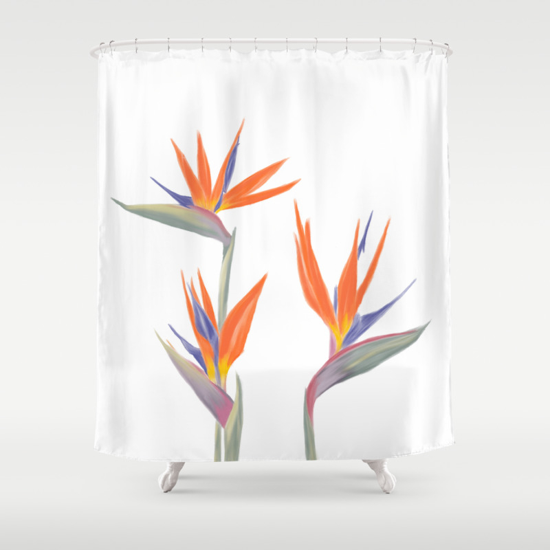 Bird Of Paradise Shower Curtain By Cndahl Society6
