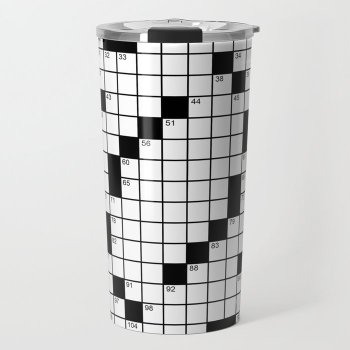 Crossword Puzzle - Write on it!  Travel Mug