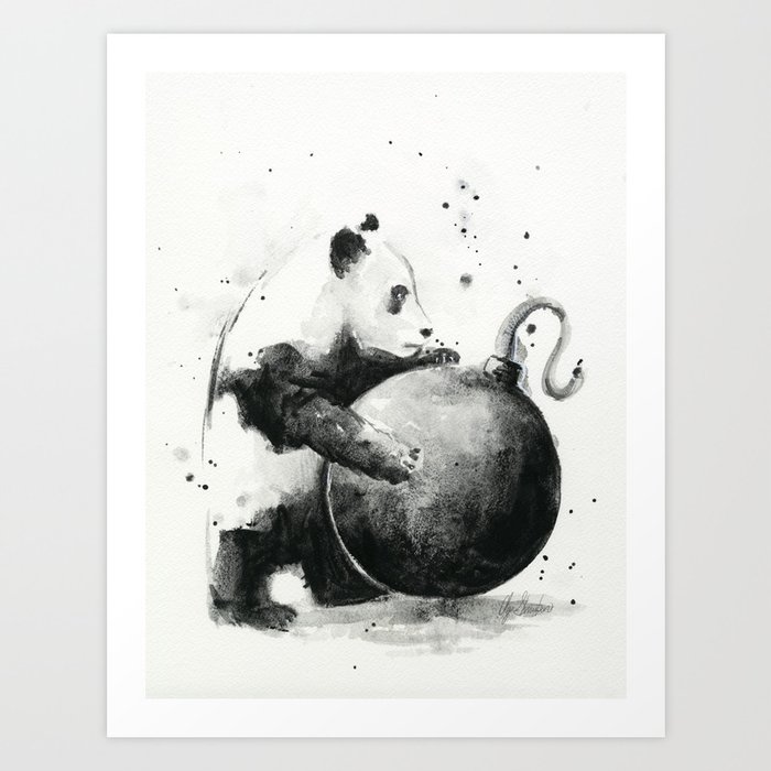 Panda Boom Art Print