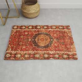 Seley 16th Century Antique Persian Carpet Print Area & Throw Rug