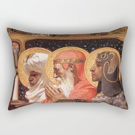 Three wise men vintage Rectangular Pillow