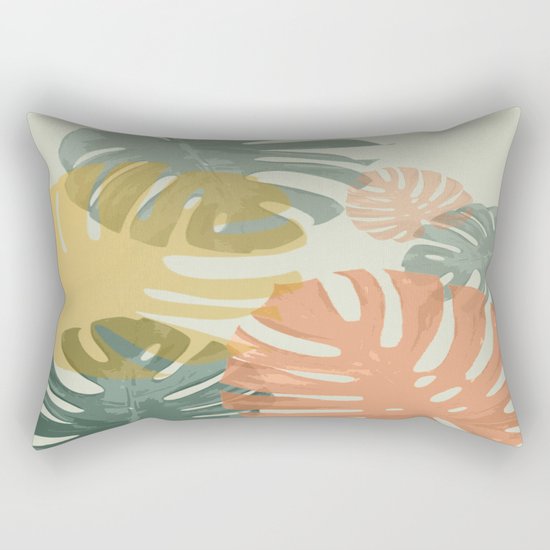 Monstera Pop Rectangular Pillow