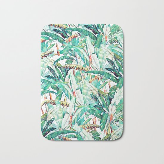 Banana Love #society6 #decor #buyart Bath Mat