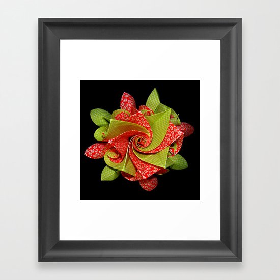 Origami Blossom Framed Art Print