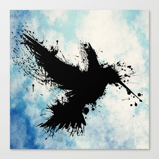 Hummingsplat Canvas Print