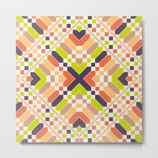 Retro avocado Metal Print