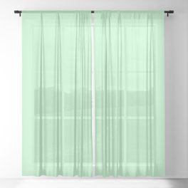 Mint Green Sheer Curtain