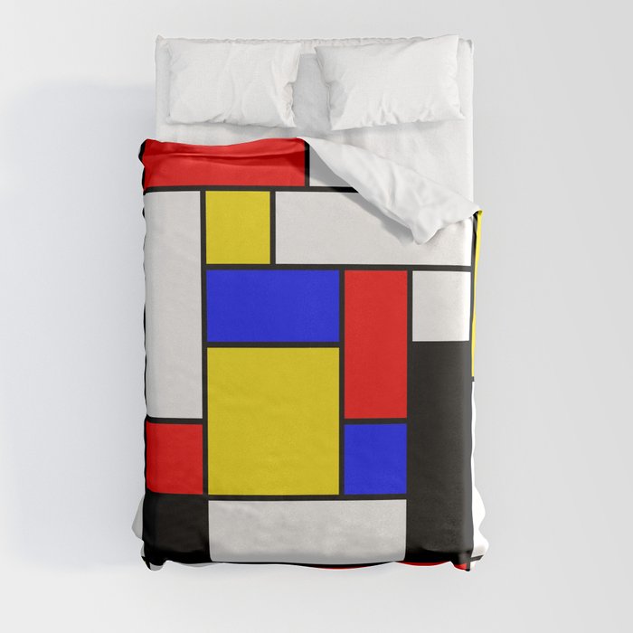 Mondrian Geometric Art 2 Duvet Cover