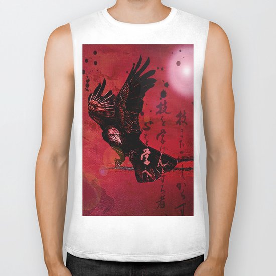 The crow philosophizes Biker Tank