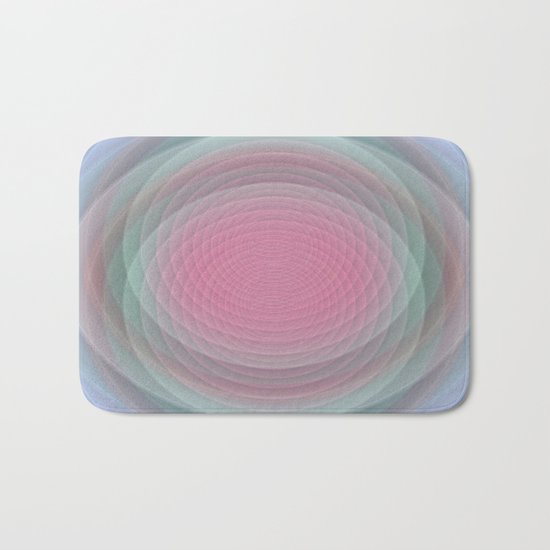 Patterns, Pastels and Motion Abstract Bath Mat