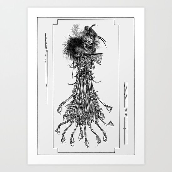 Death Gown Art Print