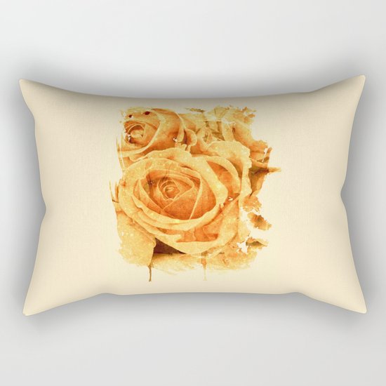 peach rose Rectangular Pillow