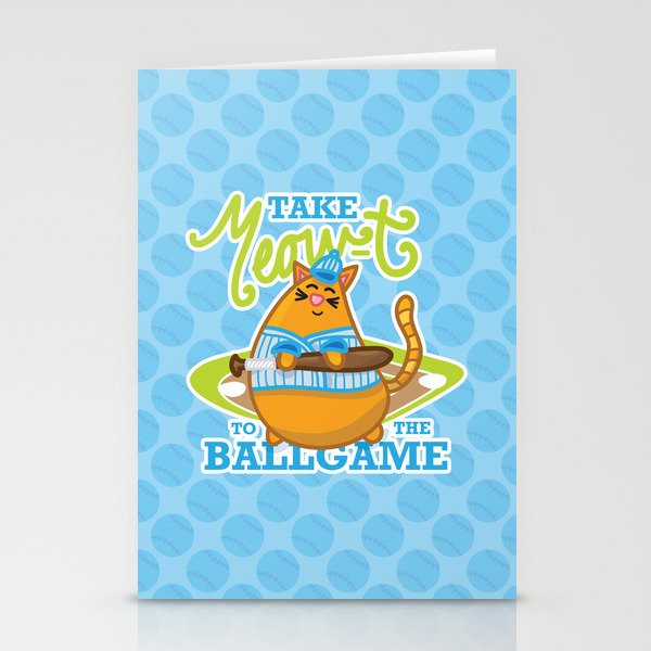 Take Meowt to the ball game!  Stationery Cards