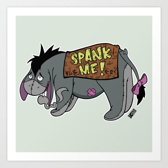 Spank me. Please. Art Print