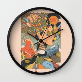 A Shattered Mind Wall Clock