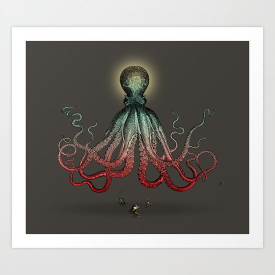 Octoverlord Art Print