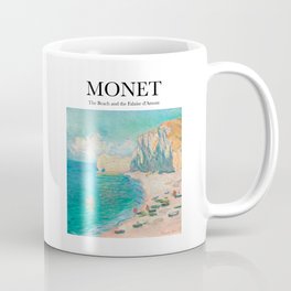 Monet - The Beach and the Falaise d'Amont Coffee Mug