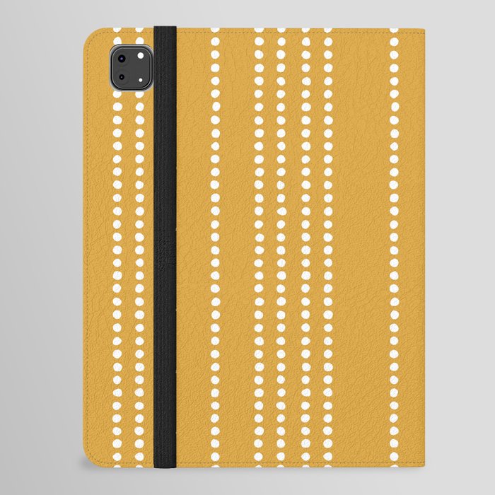 Ethnic Spotted Stripes in Yellow iPad Folio Case